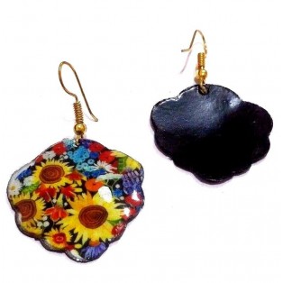 FLORAL - Contemporary Women Earrings Jewelry Hook Drop Dangle Fashion Gift N52